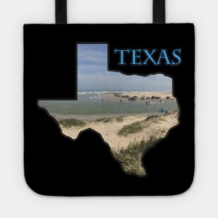 Texas State Outline (Boca Chica Park & Beach) Tote