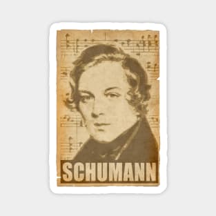 Robert Schumann musical notes Magnet