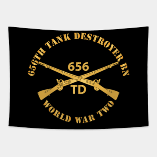 656th Tank Destroyer Battalion w Br - WWII X 300 Tapestry