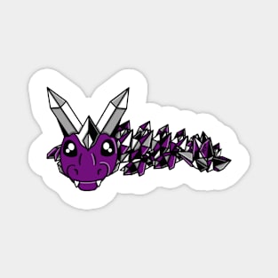 Asexual Pride Fidget Crystal Dragon Magnet