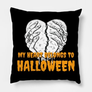 My Heart Belongs To Halloween Pillow