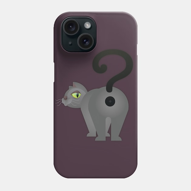 Curious Kitty Cat Phone Case by DanielLiamGill