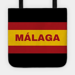 Málaga City in Spanish Flag Colors Tote