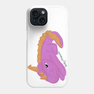 Pattrick the pink Dino - The Scaly Friend's Collection Artwort By TheBlinkinBean Phone Case