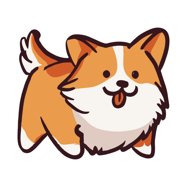 Happy Corgi Dog by Olex022