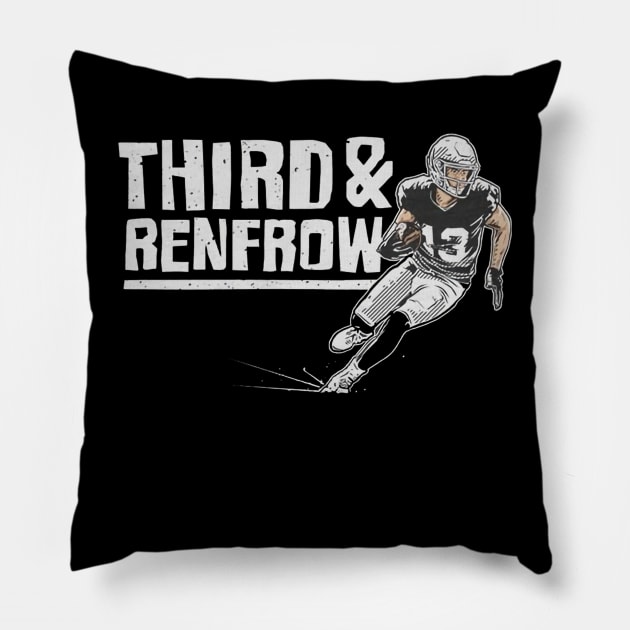 Hunter Renfrow Third And Renfrow Pillow by Chunta_Design