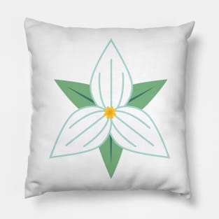 Cute Colorful Trillium Pillow