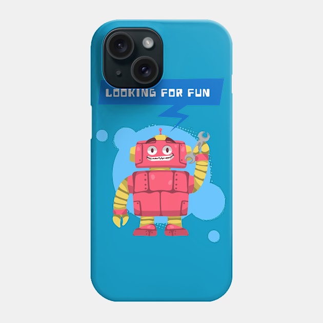 Robot Fun Phone Case by letnothingstopyou