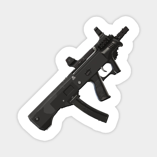 Chinese Type 5 SMG Magnet by TortillaChief