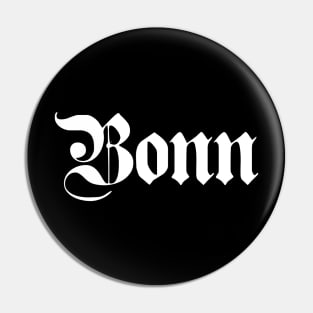 Bonn written with gothic font Pin