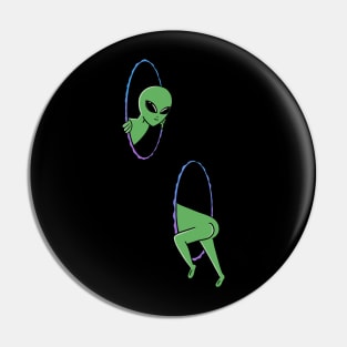 Alien space portal Pin