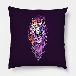 An tiger spirit watercolor Pillow