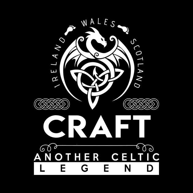 Craft Name T Shirt - Another Celtic Legend Craft Dragon Gift Item by harpermargy8920