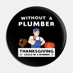 Thanksgiving Repairman Tradesman Contractor Gourd. Pin