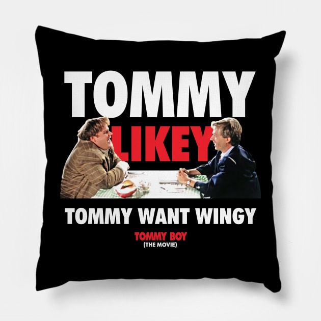 Tommy Boy - Tommy Likey Pillow by Hoang Bich