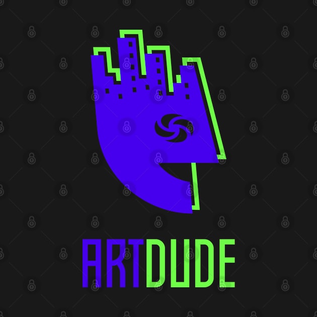 YourArtDude Logo In Blue And Lime by yourartdude