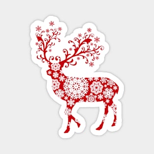 Reindeer Silhouette Magnet