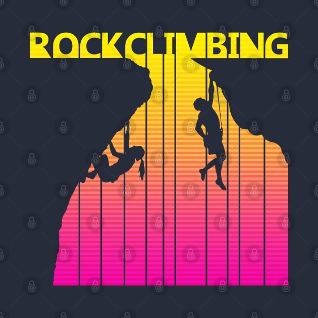 Vintage Retro Rock Climbing Gift by GWENT