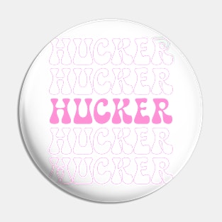 Hucker Retro Repeat Pink Pin