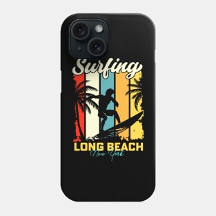 Surfing | Long Beach, New York Phone Case