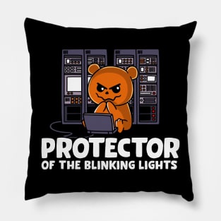 Protector of the Blinking Lights Networking Pillow