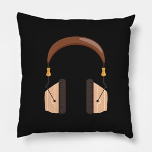 retro  headphones Pillow