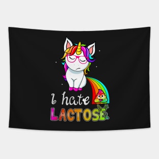 Lactose Intolerance Unicorn Tapestry