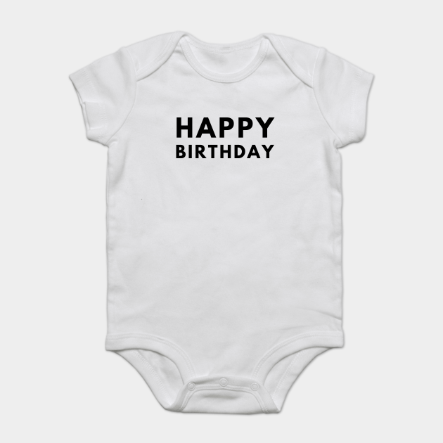 happy birthday onesie