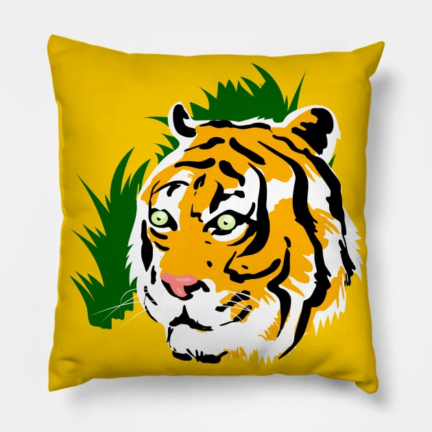Tiger Pillow by Tapan