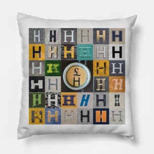 Nick's Type Art: H Pillow