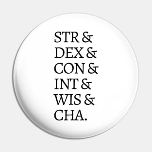 D&D Stats Pin