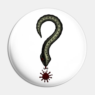 Snake Question Mark Pin