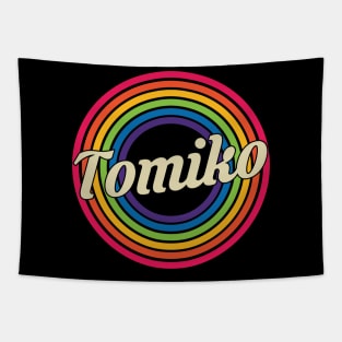 Tomiko - Retro Rainbow Style Tapestry