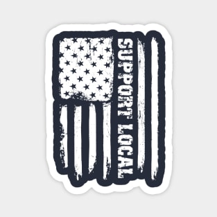 Support Local United States Flag Magnet