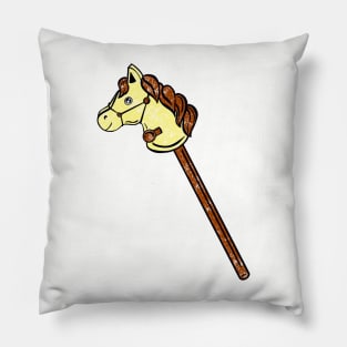 Yellow Stick Horse Pillow