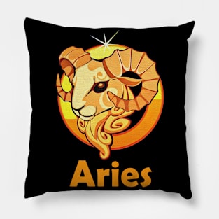 Aries zodiac sign Pillow