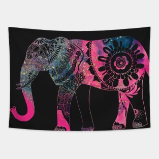 Mandala Elephant Splash Tapestry