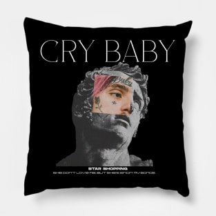 CRY BABY BLACK Pillow