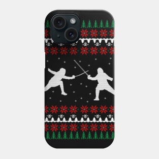 Fencing Ugly Christmas Sweater Gift Ideas Phone Case