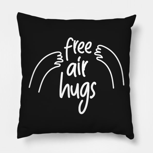 Air Hugs Free Social Distancing Cute Back to School Pillow by markz66