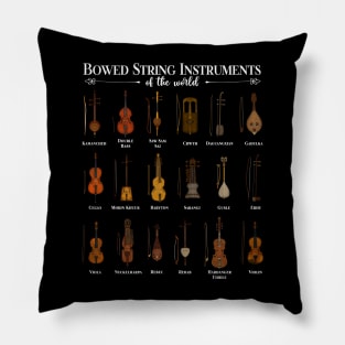 Various bowed string instruments Pillow