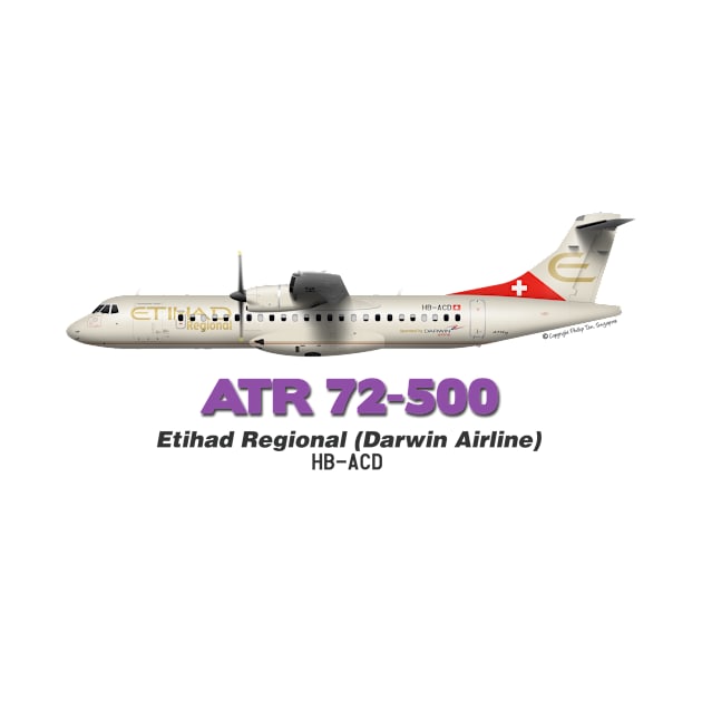 Avions de Transport Régional 72-500 - Etihad Regional (Darwin Airline) by TheArtofFlying