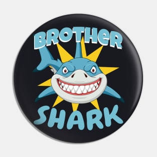 Brother Shark funny Kids Gift Pin