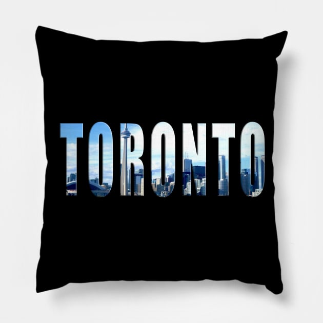 Toronto City Skyline Pillow by swiftscuba