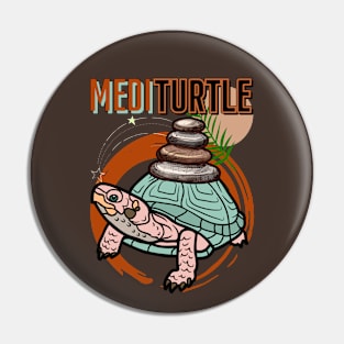 MEDITURTLE - Funny Zen Turtle Pin