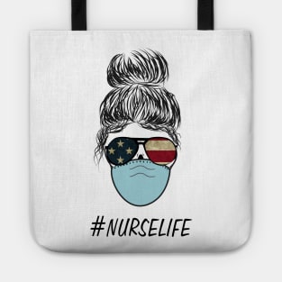 Nurse Life with face mask Tote