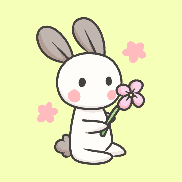 Bunny Doodle flower by KammyBale