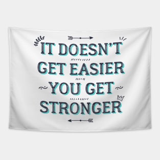 You Get Stronger Inspirational Quote Tapestry