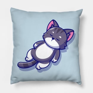 Cute Cat Sleeping Cartoon Pillow