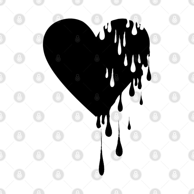 Bleeding Black Heart by Gringoface